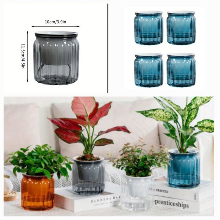 Кашпо с автополивом (фитильный полив)