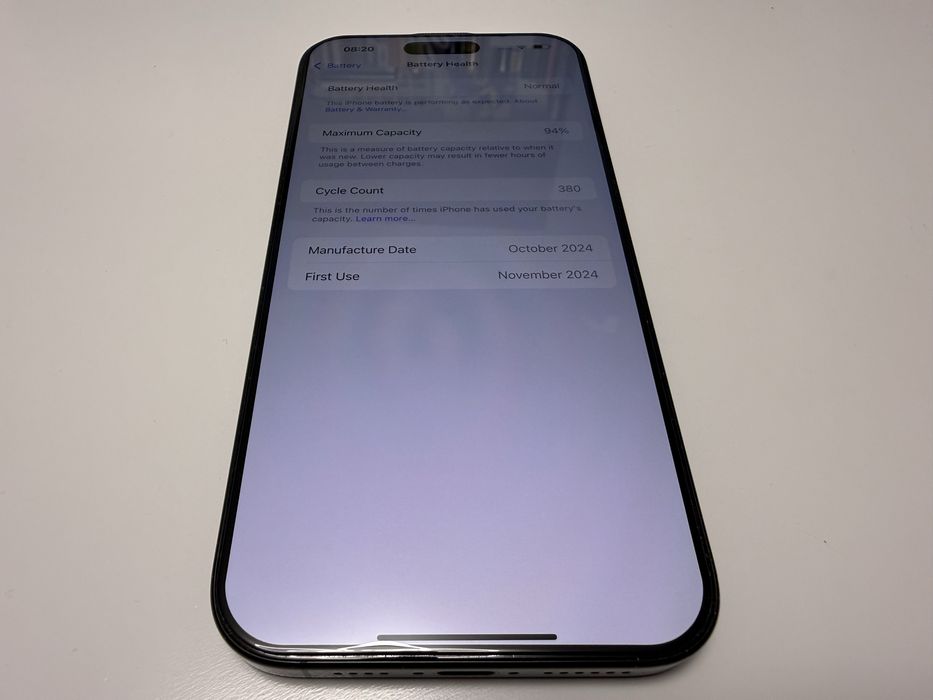 Iphone 16 Pro  Max  94% Baterie