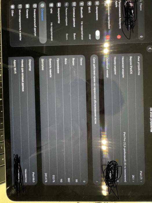 Ipad pro 12.9-inch 6th generation wifi+cellular 512gb