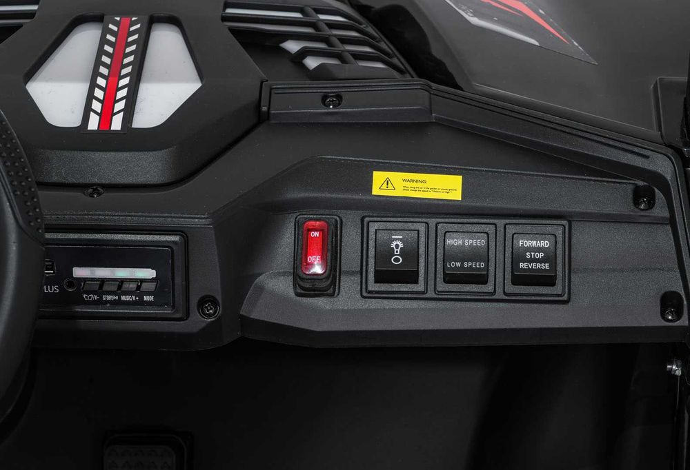 UTV electric pt copii cu 2 locuri Buggy 4x4 24V 350W (3558) Negru