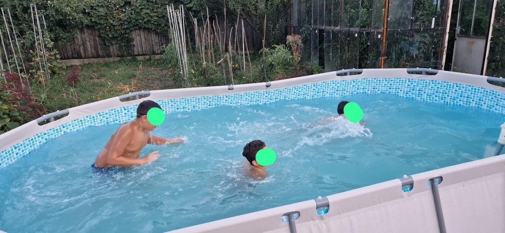 Piscina cu cadru metalic 4.88x3.05x1.07m