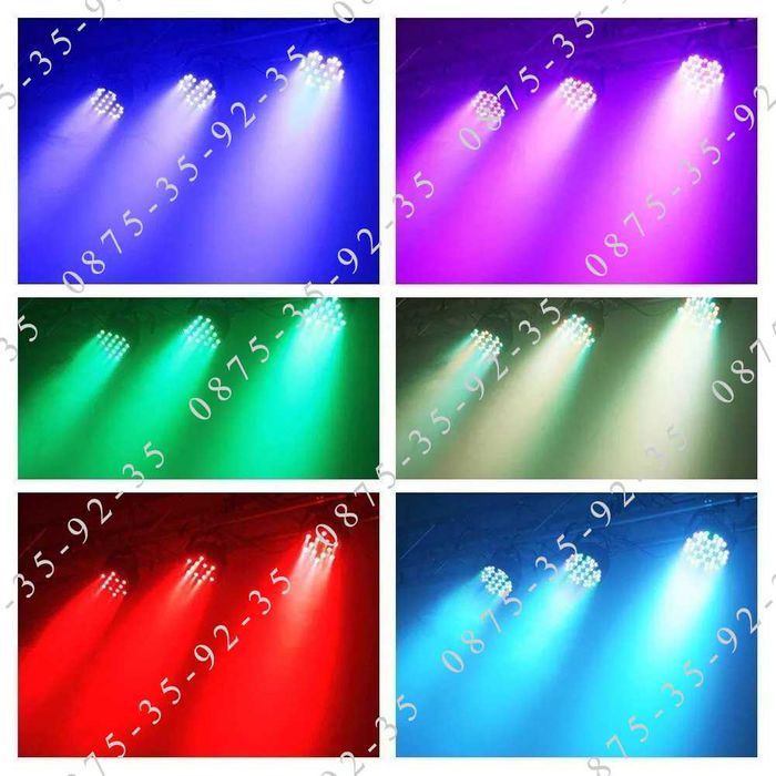 36 LED диода PAR Диско ПРОЖЕКТОР, Парти Дискотечен ПРОЕКТОР, лед ЛАМПА