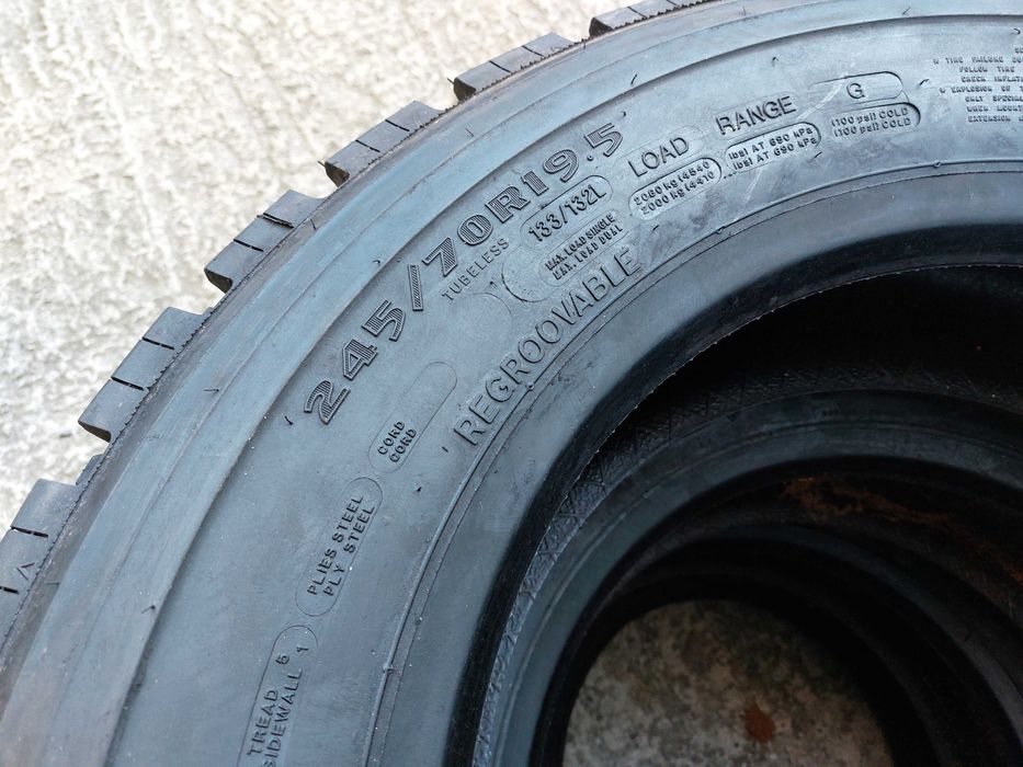 4бр Нови камионски задни Goodyear 245 70 19.5