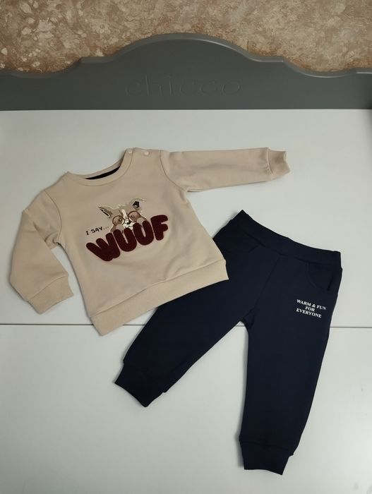 Комплект двойка для мальчиков, свитшот, свитер, кофта на флисе, штаны