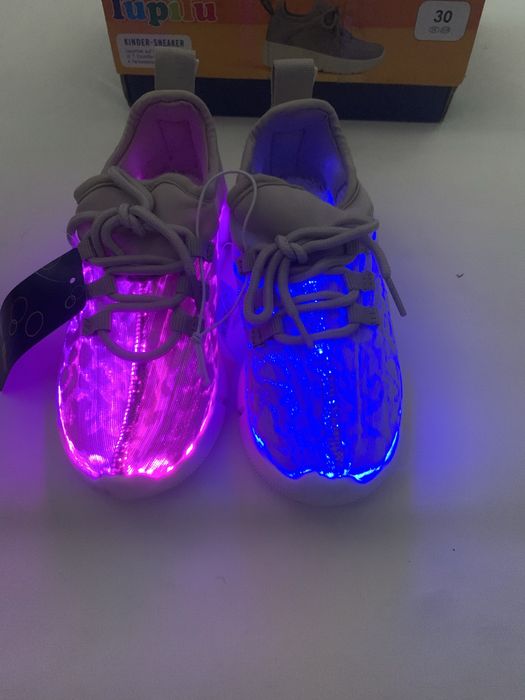 Adidasi copii 29 cu luminite fibra optica Lupilu