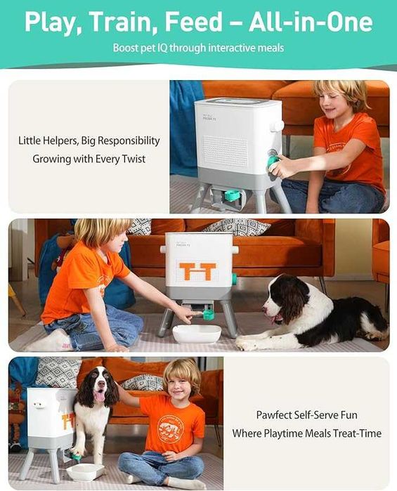 Хранилка за котки и кучета Romiromi за обучение 8.5L, подобрява IQ