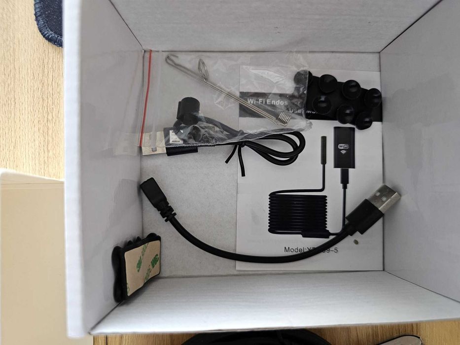 Camera Endoscop inspectie, 10 metri, cablu rigid, modelabil, cu LED