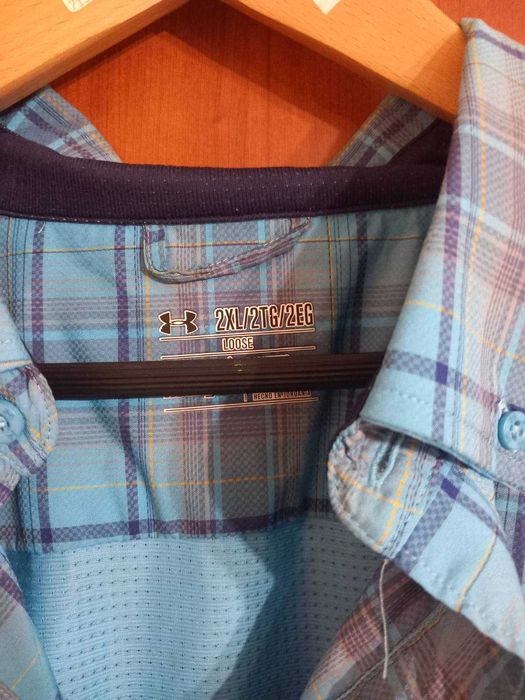 Мъжки туристически ризи Under Armour (2XL) и Columbia (2XT) – Уголемени макси модели