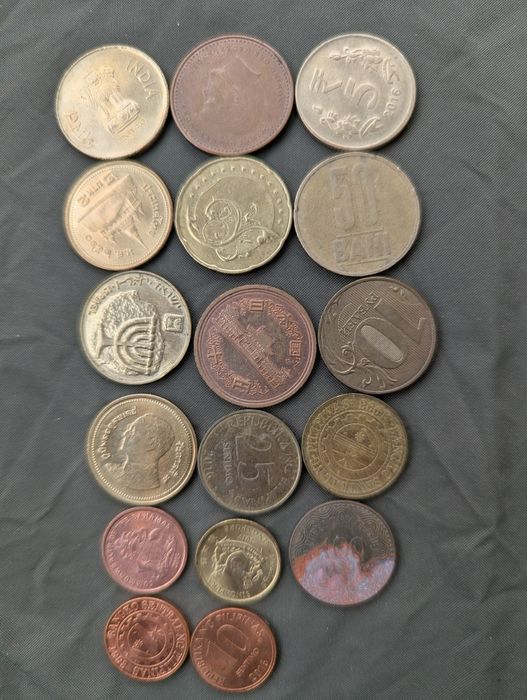 Монети Кариби, Бахами, UAE Арабски и др.112бр. United Arab Emirates