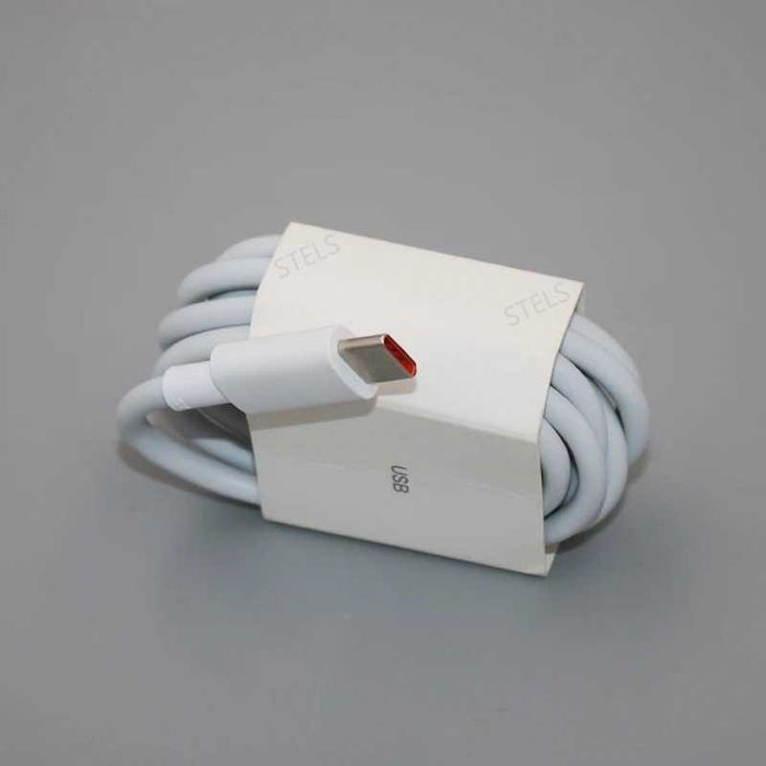 Кабел USB към USB-C Xiaomi, 120W, 6A, Бързо зареждане, 1м, Бял