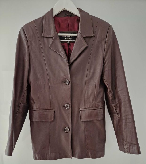 Sacou din piele grena, S