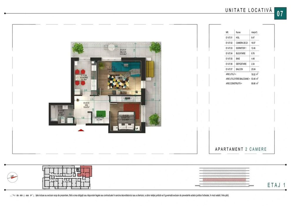 Apartament 2 Camere Titan | Metrou 1 Decembrie 1918 | Bloc Nou — fotografia 1
