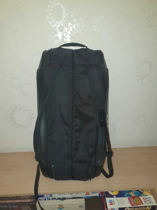 Wilson geanta dubla echipament/rachete badminton tennis squash padel