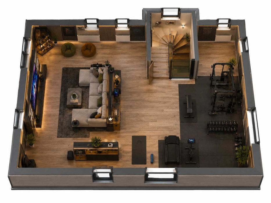 Vilă individuală 320 mp cu mansardă fitness & gaming, demisol pentru cramă și cămară, teren 620 mp – la 7–9 km de Cluj-Napoca