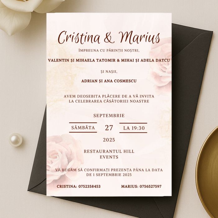 Invitații nuntă sau botez personalizate – elegante și accesibile