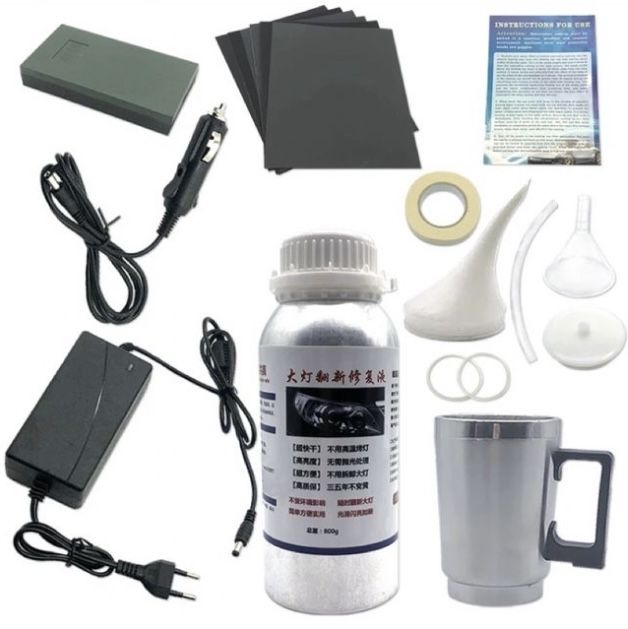 Химическо Полиране на Фарове Комплект