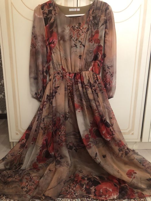 Шифоновое новое платье 5000тг