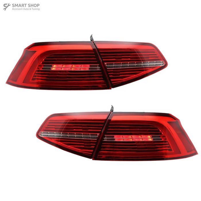 Stopuri LED compatibil cu VW Passat B8 3G (2015-2019) Sedan Matrix R line cu semnal dinamic