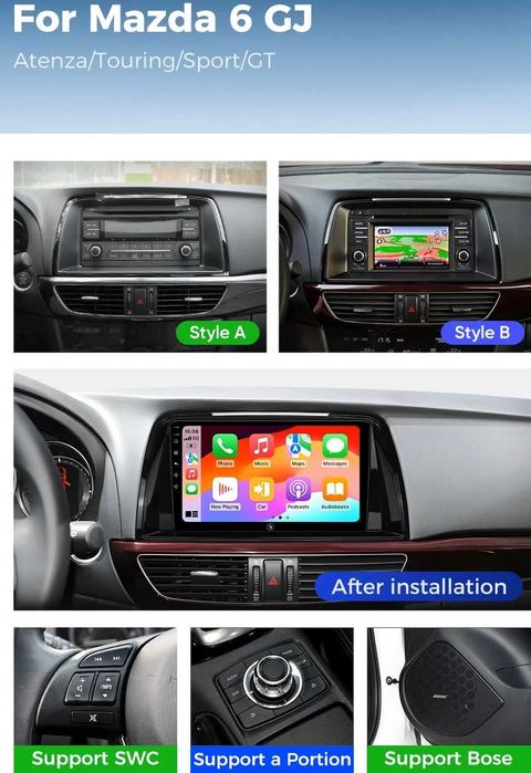 Мултимедия за Mazda 6 GJ Atenza Навигация двоен дин Мазда 6 плеър