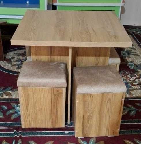 Стол + Стул 4х1 из ЛДСП Новый, Stol va Stul, Yangi