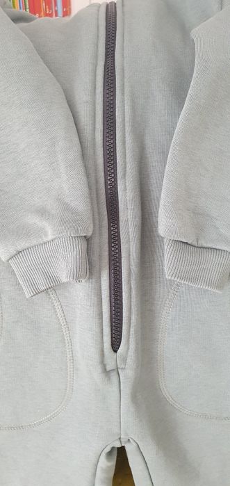 Комбинезон флисовый 98 размер, цвет эвкалипт