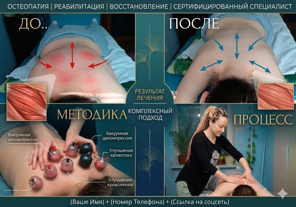 Остеопат | Кинезиолог | Реабилитация (Стаж 12 лет)