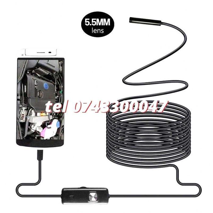 Modul Modul Camera Inspectie Tip Endoscop 5.5Mm 2M Android Pentru Inspectie Video In Zone Greu Accesibile Conform Specificatiilor Mentionate Ref 463