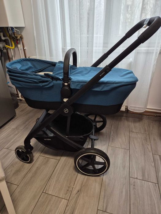Carucior 2 in 1 CYBEX Balios S 5 puncte, 0 luni-4 ani turcoaz-negru