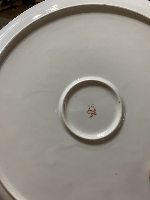 Кувшин с блюдом фарфоровый