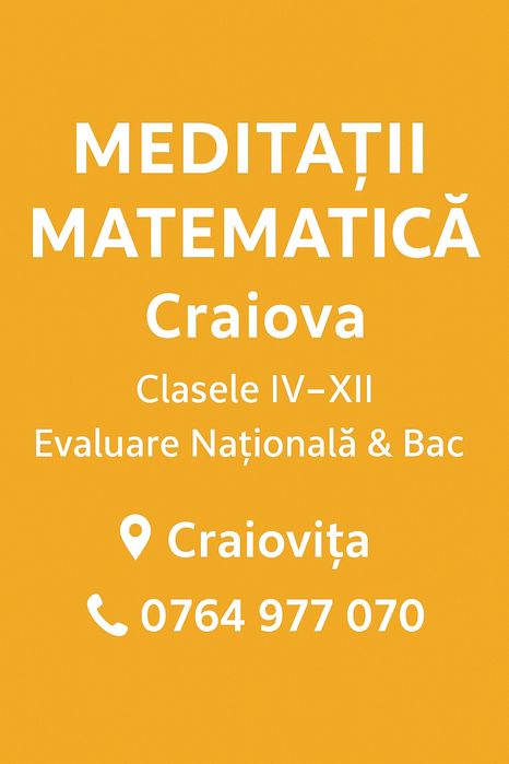 Meditatii Matematica