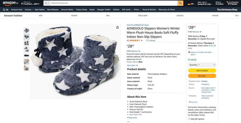 REDUS de la 160RON, Papuci/ botosi de casa imblaniti Albastru+ Stelute