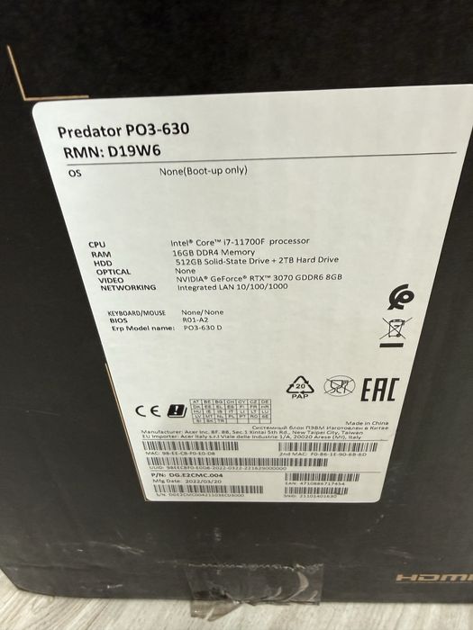 Системный блок Acer Predator