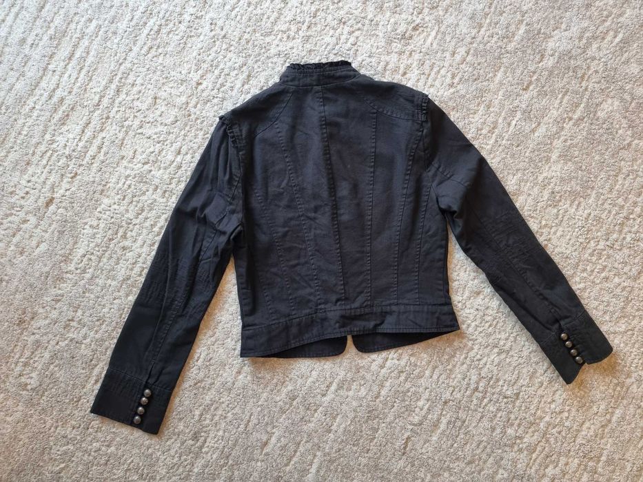 Geaca gins Oasis, gecuta primavara, sacou negru marimea 38