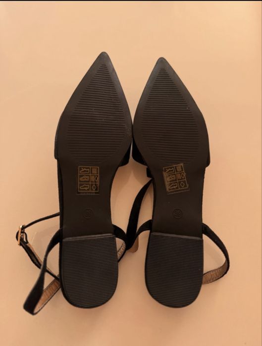 Balerini albi noi marime 39