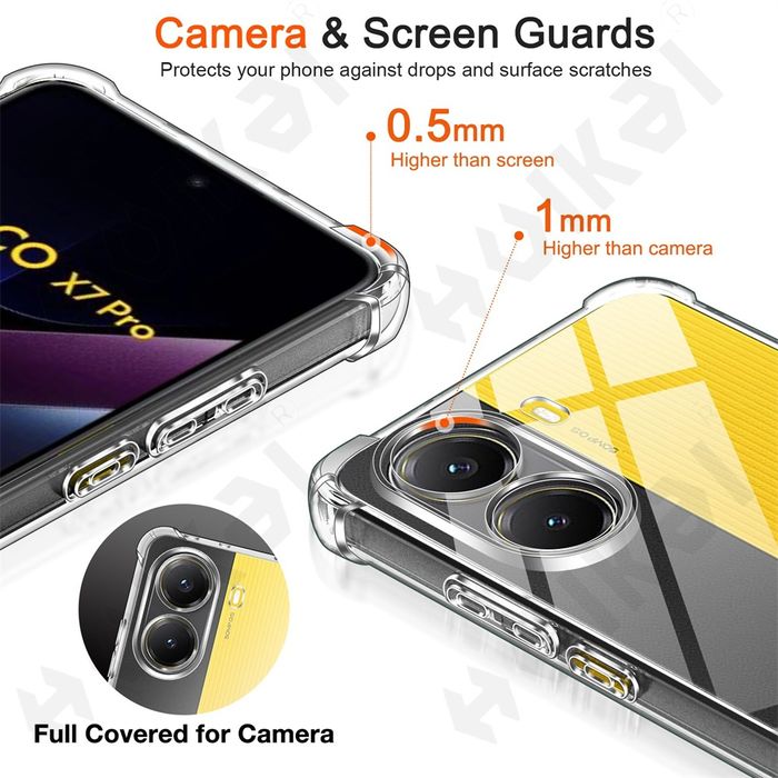 Xiaomi Poco X7 Pro / X7 / Удароустойчив TPU силиконов кейс гръб