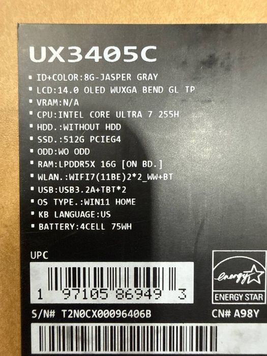 Asus Zenbook UX3405C