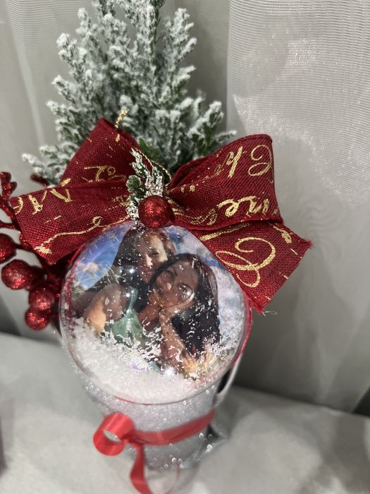 Коледна топка със снимка