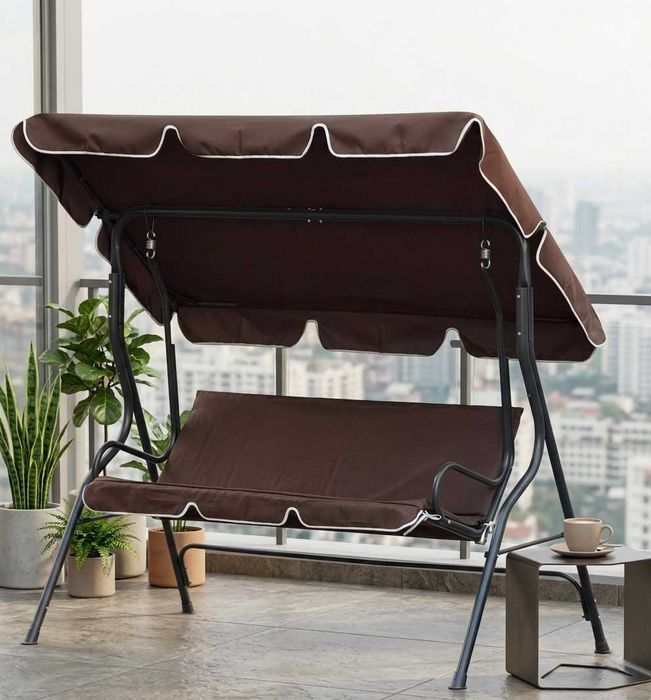 Садовые качели с навесом