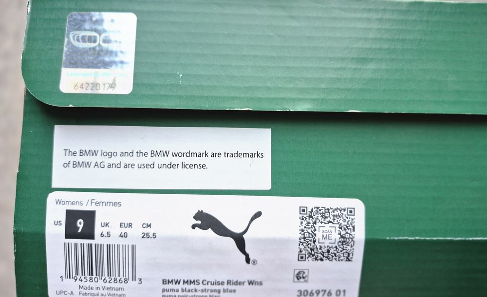 Puma BMW M Motorsport Cruise Rider Laces – Noi, mărimea 40