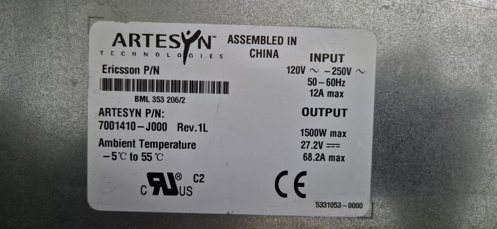 Sursa 27.2 V Ericsson BML 353 206/2 PSU-AC-32