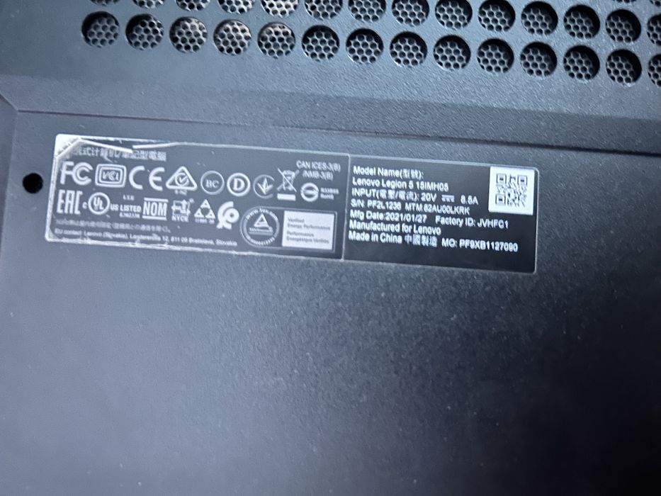 Lenovo Legion 5 15imh05