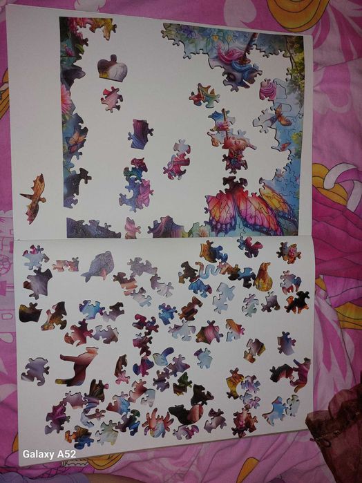 2 броя дървени пъзели с нестандартни парчета