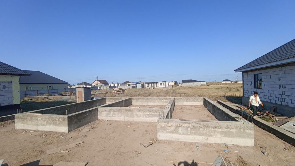 Фундамент заливаем