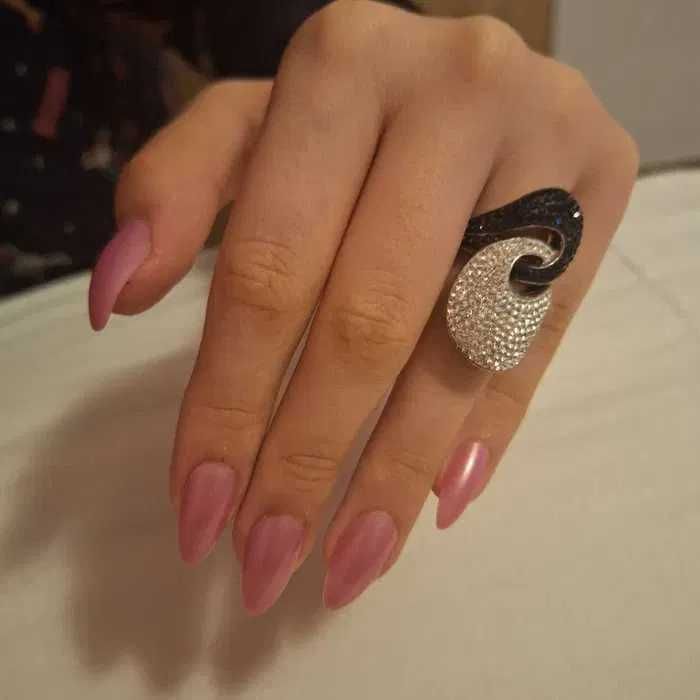 Сребърен пръстен с камъни Swarovski