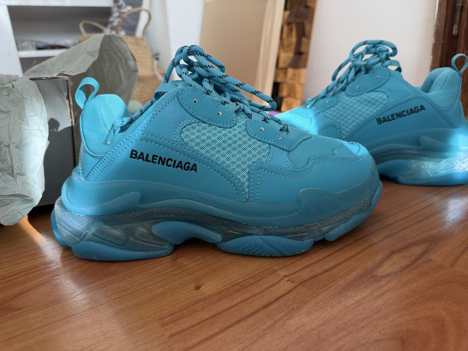 Оригинални Balenciaga Triple S blue / Баленсиага трипъл с сини