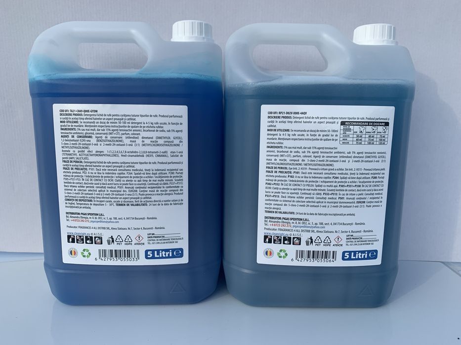 Detergent lichid de rufe parfumat si concentrat