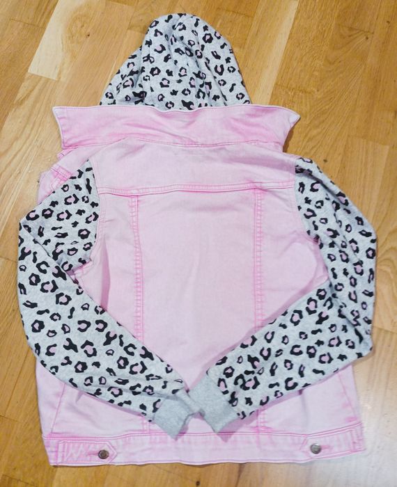 Дънково розово яке  за момиче на 10-11г