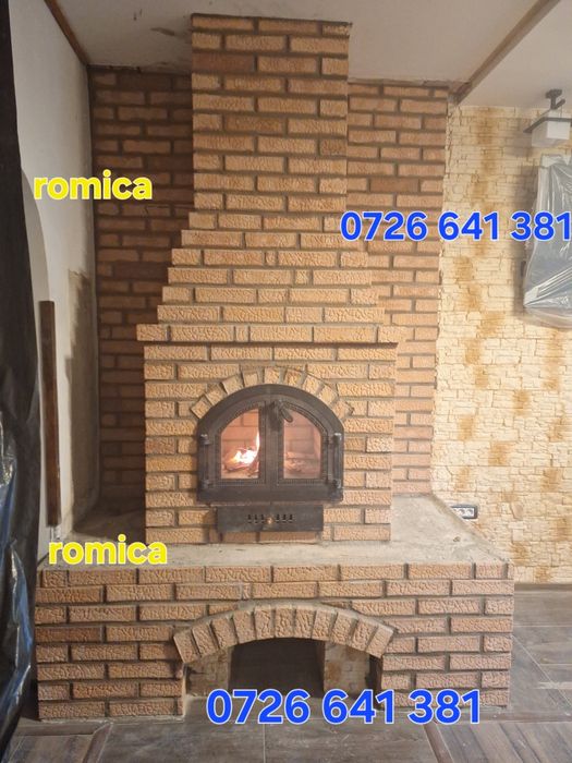 Gratar rustic de cărămidă plita țărănească cuptor de pâine afumături m