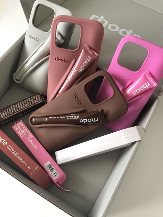 Rhode калъф + Rhode гланц | Rhode Case + Rhode Lip Gloss | Комплект