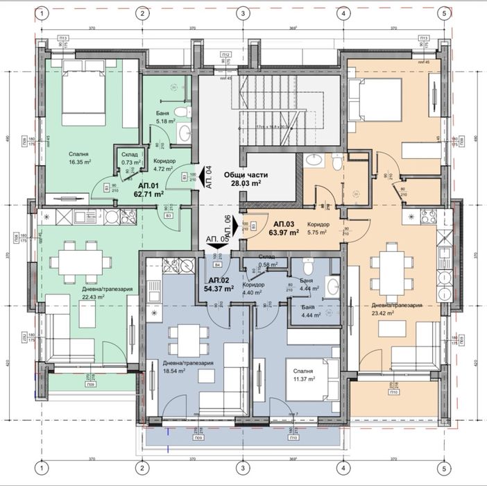 Продава се Двустаен апартамент в Кюстендил, Изток - 62 кв.м за 608 €/кв.м - Снимка #1